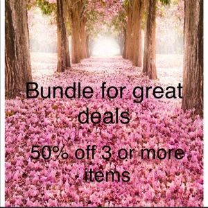 Bundle 3 or more save 5o% *** listings